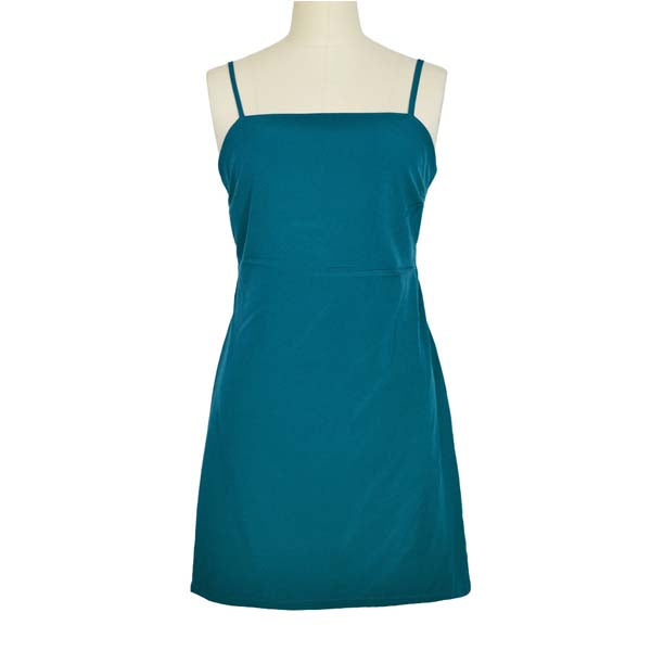 Women's Summer Fashion Sea Blue Party Beachwear Sundress Short Mini Dresses L