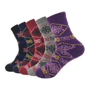Men's Plain Five Color 5pk Assorted Bundle Soft Elastic Colorful Socks - Amedeo Exclusive