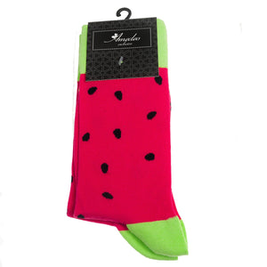 Pink Printed-European Made - Egyptian Cotton Socks - Premium Cotton Fun socks with Soft Elastic