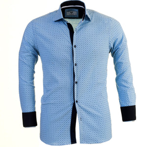 Multicolor Mens Slim Fit Designer Dress Shirt - tailored Cotton Shirts for Work