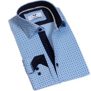 Multicolor Mens Slim Fit Designer Dress Shirt - tailored Cotton Shirts for Work