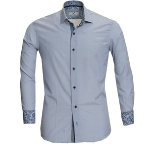 Aqua Blue Multicolor Pattern Mens Slim Fit Designer Dress Shirt - - ShopCelino Aqua Blue Multicolor Pattern Mens Slim Fit Designer Dress Shirt - - ShopCelino