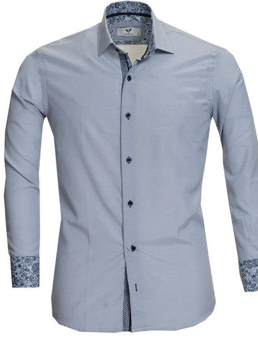 Multicolor Mens Slim Fit Designer Dress Shirt - tailored Cotton Shirts for Work
