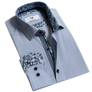 Multicolor Mens Slim Fit Designer Dress Shirt - tailored Cotton Shirts for Work