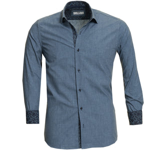 Multicolor Mens Slim Fit Designer Dress Shirt - tailored Cotton Shirts for Work