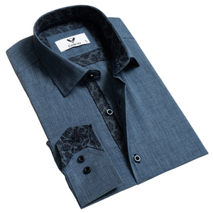 Multicolor Mens Slim Fit Designer Dress Shirt - tailored Cotton Shirts for Work