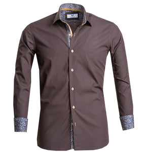 Celino Men's Slim Fit Designer Dress Shirt for Formal or Casual Made in Europe