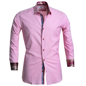 Multicolor Pattern Mens Slim Fit Designer Dress Shirt - tailored Cotton Shirts for Work