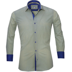 Mens Slim Fit Designer Dress Shirt - tailored Cotton Shirts for Work and Casual Wear