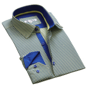 Mens Slim Fit Designer Dress Shirt - tailored Cotton Shirts for Work and Casual Wear