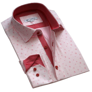 Multicolor Pattern Mens Slim Fit Designer Dress Shirt - tailored Cotton Shirts for Work
