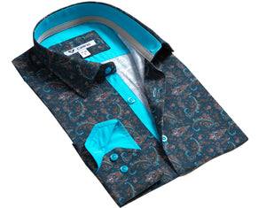 Mens Slim Fit Designer Dress Shirt - tailored Cotton Shirts for Work and Casual Wear