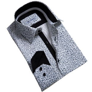 Multicolor Pattern Mens Slim Fit Designer Dress Shirt - tailored Cotton Shirts for Work