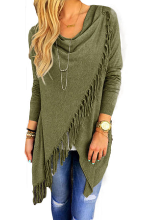 Green Women's Long Sleeve  Black Casual V-Neck Floral Printing T-Shirt Tops