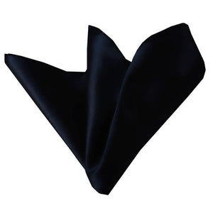 Solid Navy Blue Pocket Square for Men - Premium Silk Handkerchiefs for Suits - Celino Corp.