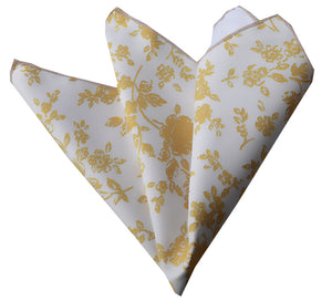 Beige Brown Plaid Pocket Square for Men - Premium Silk Handkerchiefs for Suits