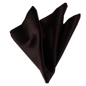 Chocolate Brown Pocket Square for Men - Premium Silk Handkerchiefs for Suits - Celino Corp.