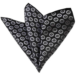 Black Pocket Square for Men - Premium Silk Handkerchiefs for Suits - Celino Corp.