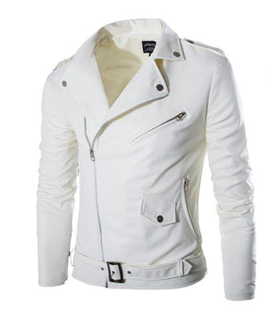 White Long Sleeve Winter Denim Jacket for Men - High Quality Biker Detachable Outerwear Coat Jacket