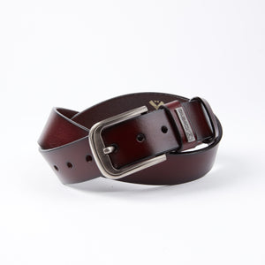 Black Anti Scratch Mens Stainless Steel Designer Buckle Belt - Perfect Leather Dress Belt