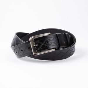 Anti Scratch Mens Stainless Steel Designer Buckle Belt - Perfect Leather Dress Belt