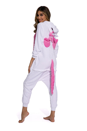 Rose red pink yellow blue-Unicorn Cartoon Pajamas