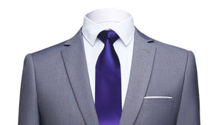 Celino Metalic Blue 100% Woven Silk Tie for Men Necktie Premium Turkey Made