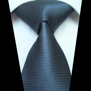 Celino Solid Grey 100% Woven Silk Tie for Men Necktie Premium Turkey Made