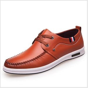 Tan Pointy Toe Mens Premium Leather Designer Dress Shoes - Perfect for Formal & Casual Wear