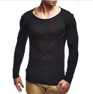 Balck Soft Cotton Slim Fit T-Shirts for Men - O Neck Short Sleeve Tee Shirts