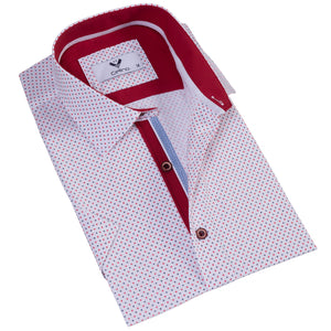 Soft Pink Men's Short Sleeves Shirt - Tailor Fit Cotton Dress Shirts