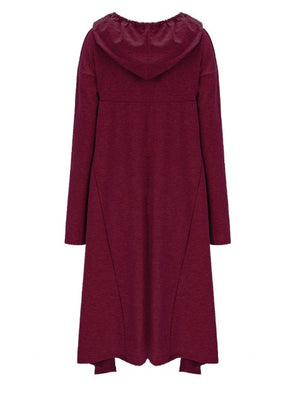 Celino Women's Red Long Sleeve O Neck Full Collar Sweater