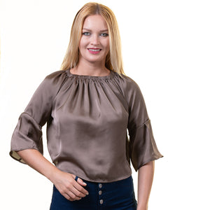 Celino European Made Casual Tops 3/4 Sleeve Off Shoulder Blouse for Women